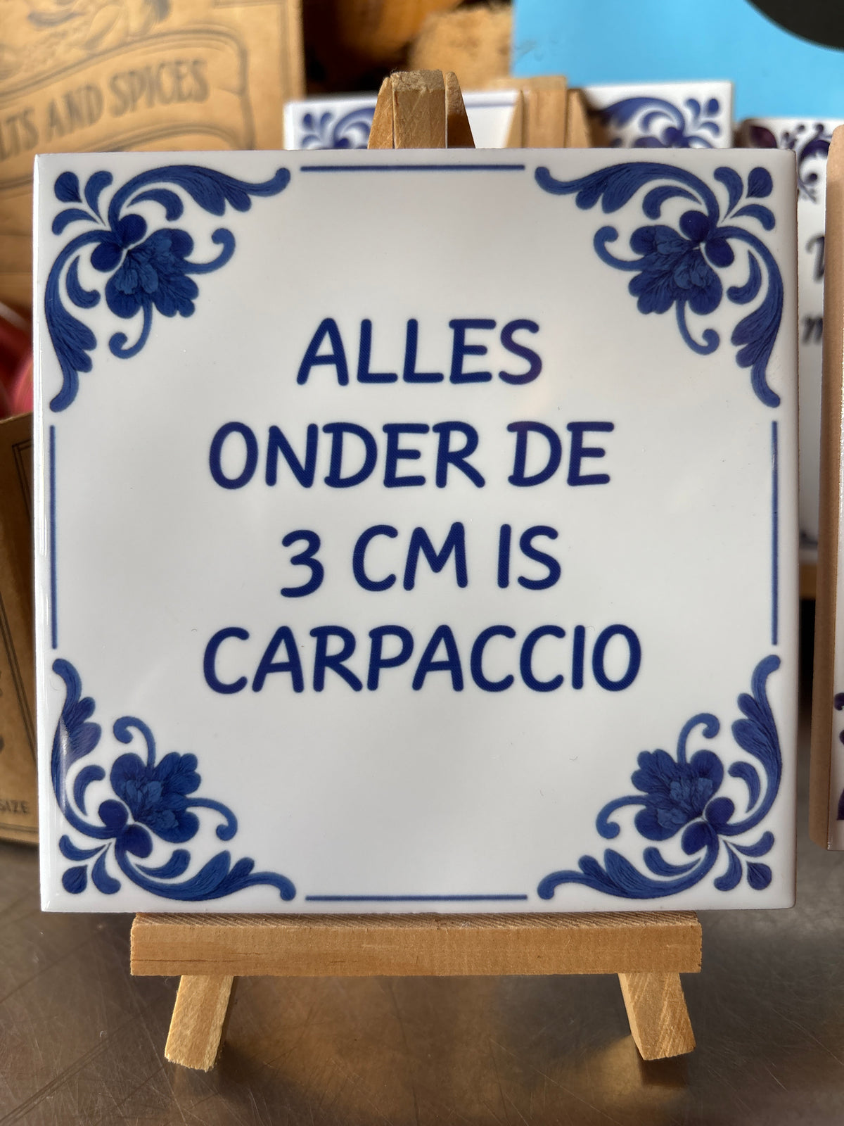 Tegeltje onder 3 cm is carpaccio afhalen in Heino