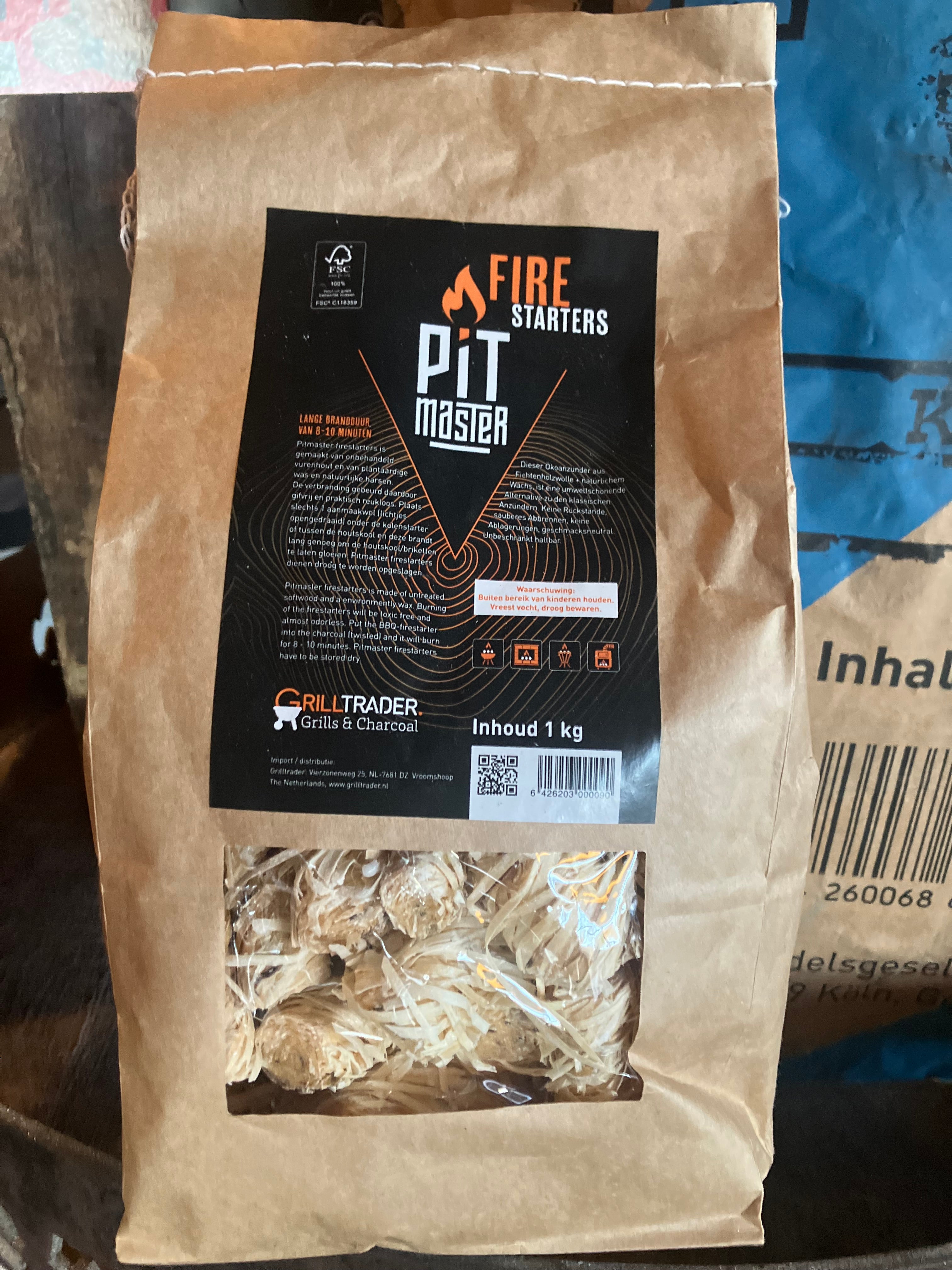 Pitmaster Aanmaakwokkels 1 kg