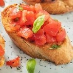 Bruschetta met tomaten