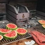 Gegrilde watermeloen